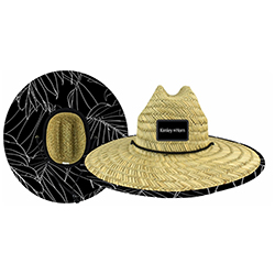 DOMESTIC STRAW HAT WITH CUSTOM PATCH
